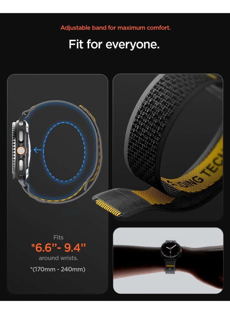 Spigen Athlex Air for Galaxy Watch 8 Band compatible with Samsung Galaxy Watch 8 Classic 46mm, Galaxy Watch8 44/40mm Adjustable Loop Band Strap - Active Black - Image 5