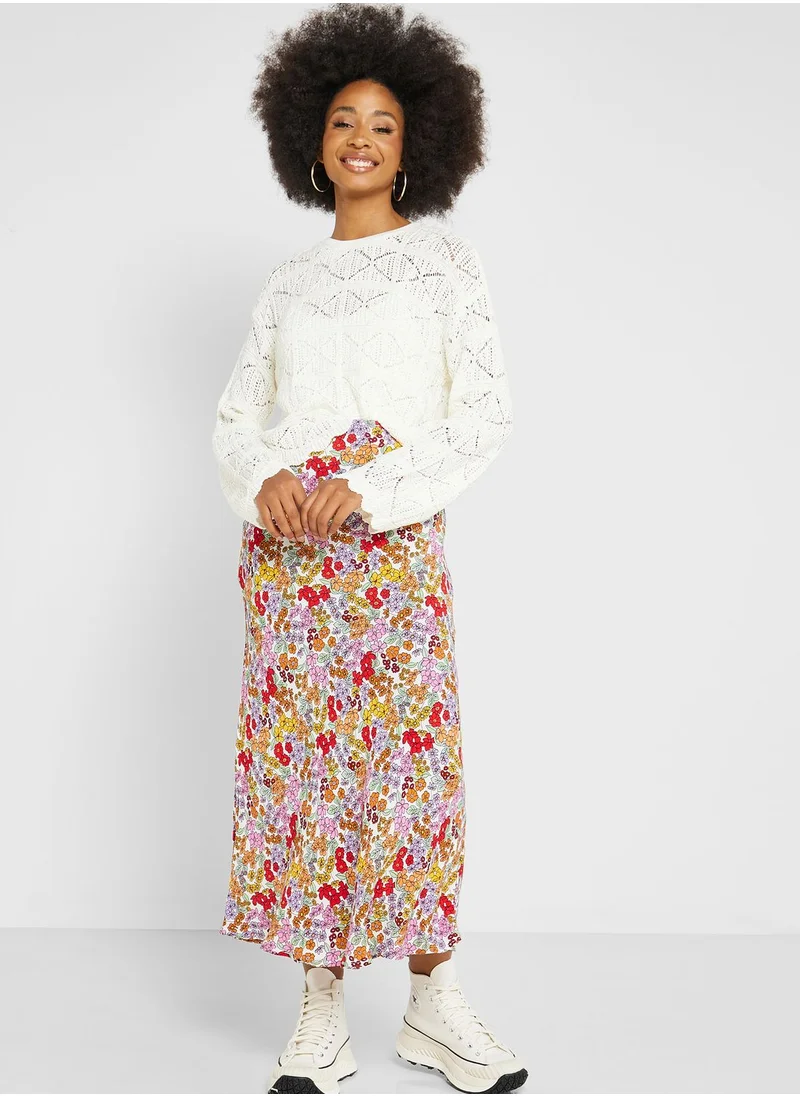 Cotton On Floral Print Skirt