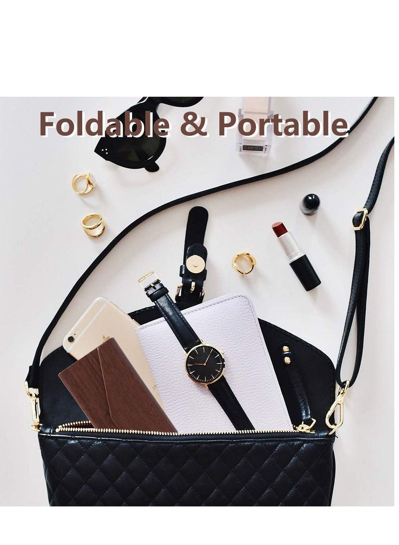 SYOSI Glasses Cases Portable PU Folding Hard Shell Eyeglasses Protector Fall Resistance Most Styles of Sunglasses Eyeglasses Reading Glasses for Students Office Workers Travelers 3PCS - Image 3