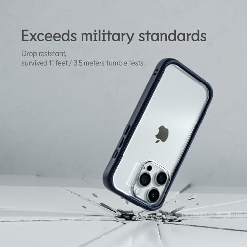 RhinoShield Modular Case Compatible with iPhone 15 Pro Mod NX Customizable Shock Absorbent Heavy Duty Protective Cover 35M 11ft Drop Protection White - Image 3