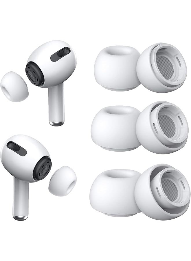 erorex - 3 Pairs Replacement Ear Tips For Airpods Pro And Airpods Pro 2Nd Generation With Noise Reduction Hole Silicone Ear Tips For Airpods Pro With Portable Storage Box And Fit In The Charging Case SML - Image 1