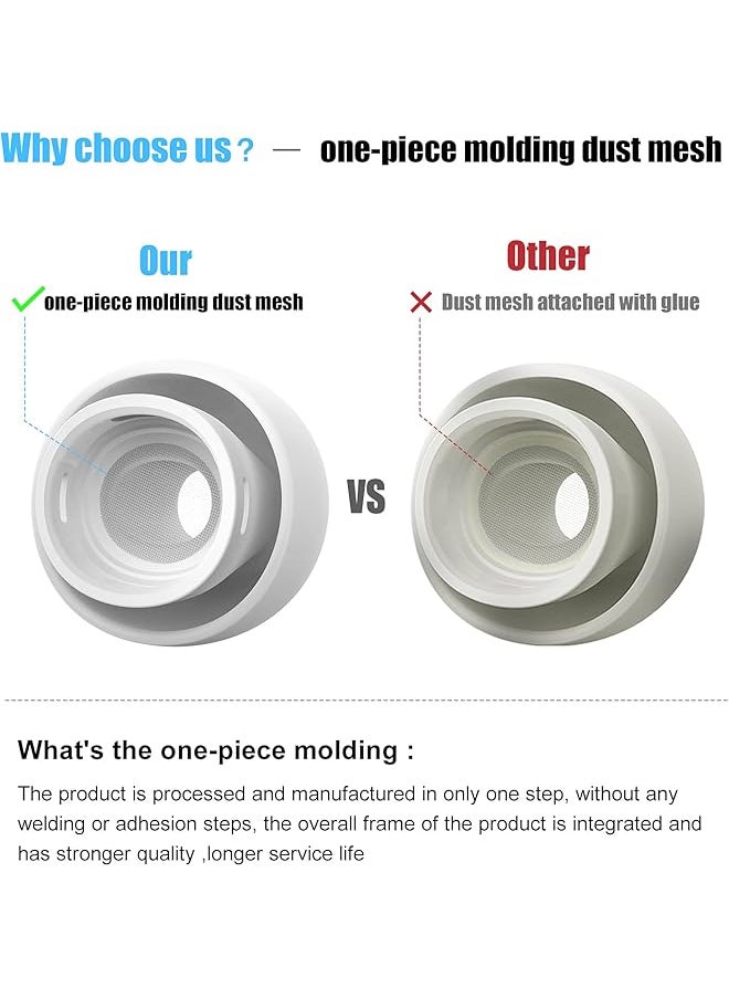 erorex - 3 Pairs Replacement Ear Tips For Airpods Pro And Airpods Pro 2Nd Generation With Noise Reduction Hole Silicone Ear Tips For Airpods Pro With Portable Storage Box And Fit In The Charging Case SML - Image 1