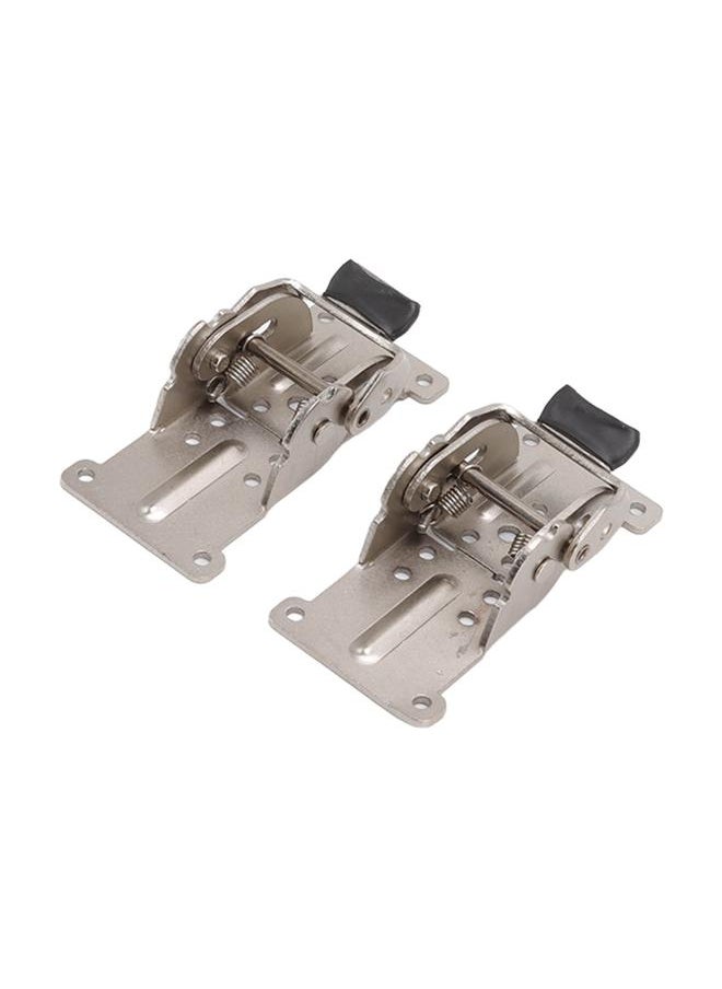 Thoraya 2Pcs Folding Hinges Zinc Alloy 180 Degree Self Locking Hinge Set Hardware for Cabinet Wardrobe Door Table  - Image 3