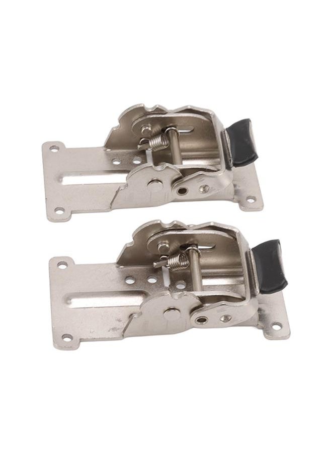 Thoraya 2Pcs Folding Hinges Zinc Alloy 180 Degree Self Locking Hinge Set Hardware for Cabinet Wardrobe Door Table  - Image 5