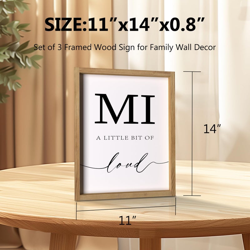 Heiple Family Wall Decor 11"x14" Framed Wooden Wall Sign for Home Decor Farmhouse Vintage Rustic Living Room Minimalist Family Wall Art (Brown, 11â€x14â€) - Image 5