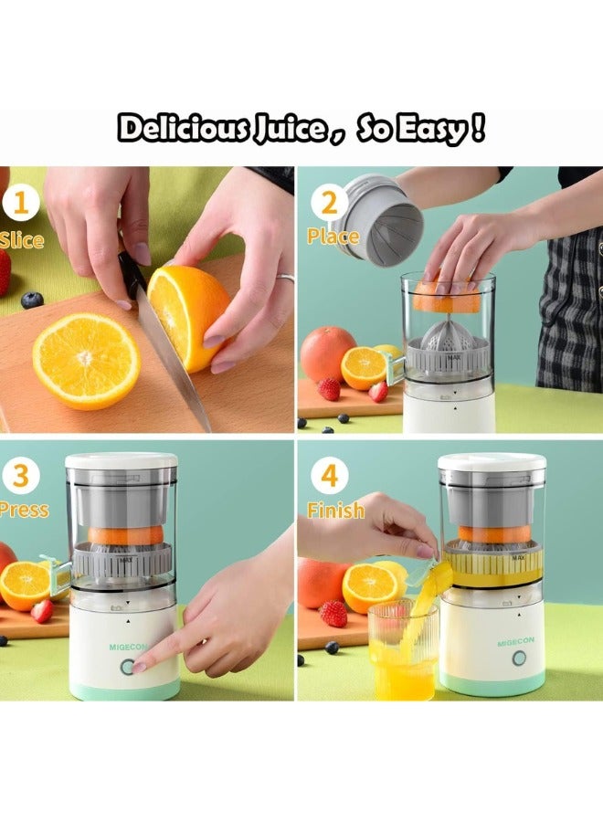 MANAM TRADING Citrus Juicer Machines Fruit Electric Orange Juicer Squeezer USB Rechargeable Easy Press Lemon Lime Orange Grapefruit Juice Squeezer Easy to Clean fruit juicer - Image 3