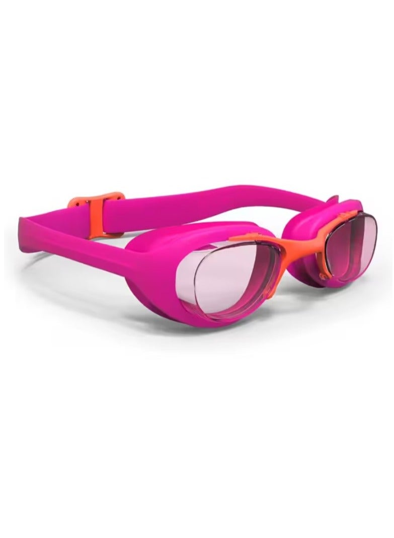 NABAIJI Kids' Swimming Goggles – Clear Lenses – Pink/Orange – Anti-Fog & UV Protection – Comfortable Leak-Proof Fit for Children - Image 1