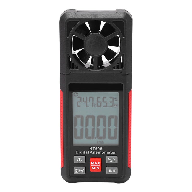 Anemometer: 0.70~30.00 M/s ABS Wind Speed Meter - High Accuracy Automatic Calibration, Smart Wind Speed & Temperature Tester with Clear LCD Display for Wind Energy, Meteorology, Industry, Agriculture - Image 2