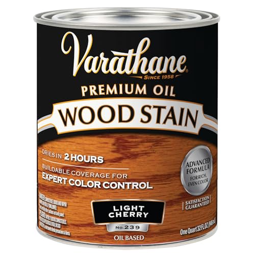 VARATHANE راست-أوليوم فاراتان 211720H صبغة خشب مميزة، ربع، كرز فاتح - Image 1
