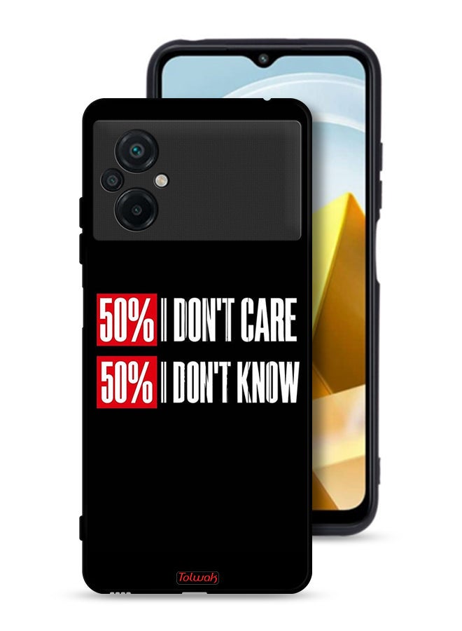 Tolwak Xiaomi Poco M5 4G Protective Case Cover I Do Not Care - Image 1