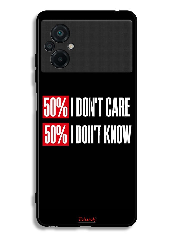 Tolwak Xiaomi Poco M5 4G Protective Case Cover I Do Not Care - Image 2