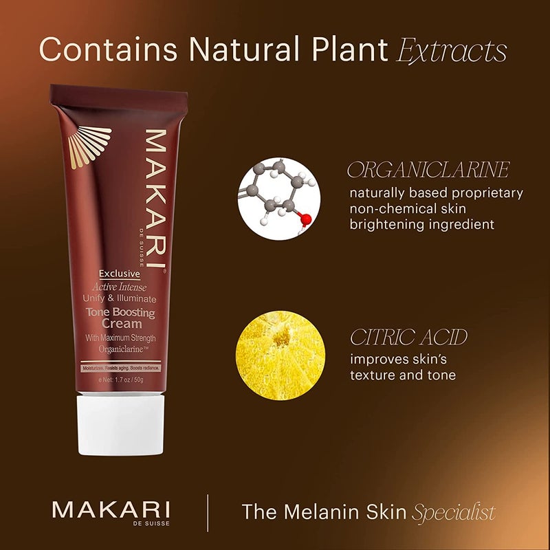 MAKARI Exclusive Active Intense Tone Boosting Face Cream (1.7 oz) | Skin-Brightening Facial Cream | Moisturizes and Softens | Smoothens Fine Lines & Wrinkles | For Dry, Normal, and Maturing Skin - Image 4