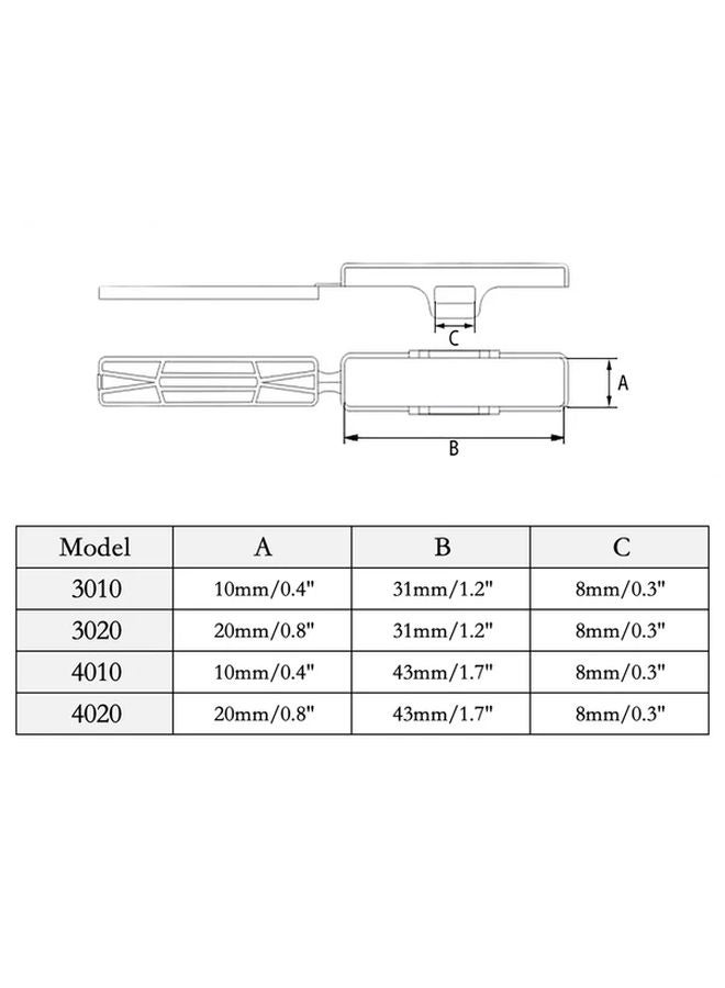 Model 3010 Waterproof Cable Identification Tagout Box 50pcs Durable Dustproof Moisture Proof Plastic Nameplate With Cable Tie Labels For Wire Management - Image 3