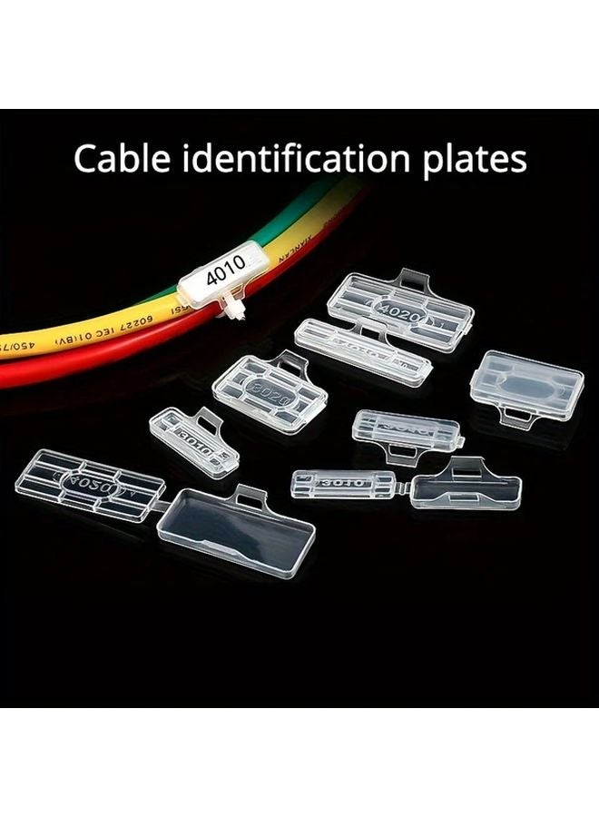 Model 3010 Waterproof Cable Identification Tagout Box 50pcs Durable Dustproof Moisture Proof Plastic Nameplate With Cable Tie Labels For Wire Management - Image 5
