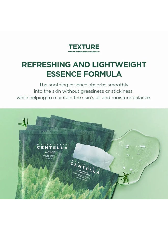 SKIN1004 Madagascar Centella Tea-Trica Relaxing Mask 1pcs 24ml - Image 4