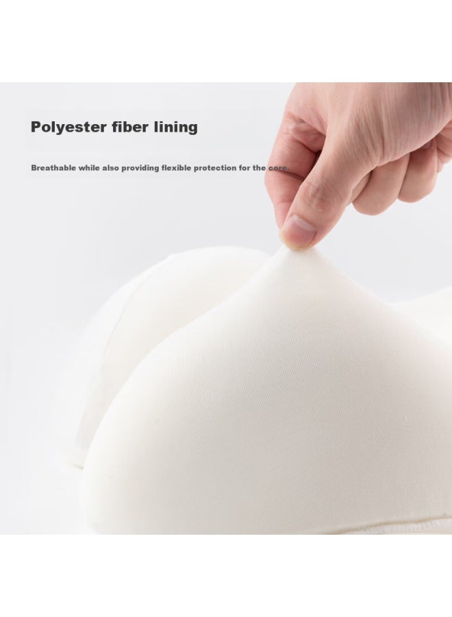 Foojo Memory Foam Portable U-shaped Pillow All Seasons Breathable Headrest Travel Pillow Office Car Airplane Pillow Blue - Image 4