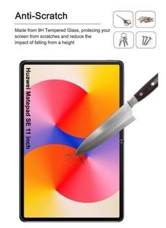 NAFCO Pack of 2 Huawei Matepad SE 11 inch Tempered Glass Screen Protector – High Transparency, Delicate Touch, Anti-Explosion, Smooth Arc Edges, Easy Installation, Screen Protector for Huawei Matepad SE 11 inch  - Image 3