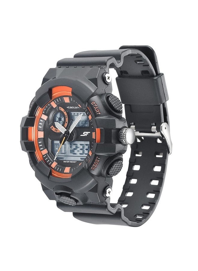 SF SF Hustler Analog-Digital Grey Round Dial Men's Sport Watch-77117PP02W  - Image 3
