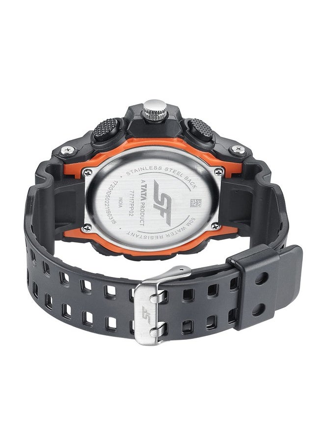 SF SF Hustler Analog-Digital Grey Round Dial Men's Sport Watch-77117PP02W  - Image 4