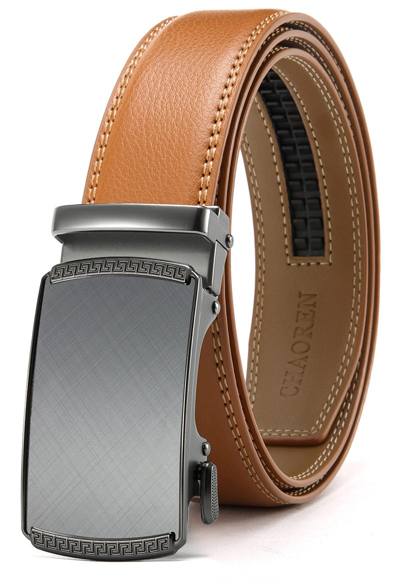 CHAOREN Mens Belt Leather Ratchet Belt - Customizable Fit, Effortless Style (35mm) - Image 1