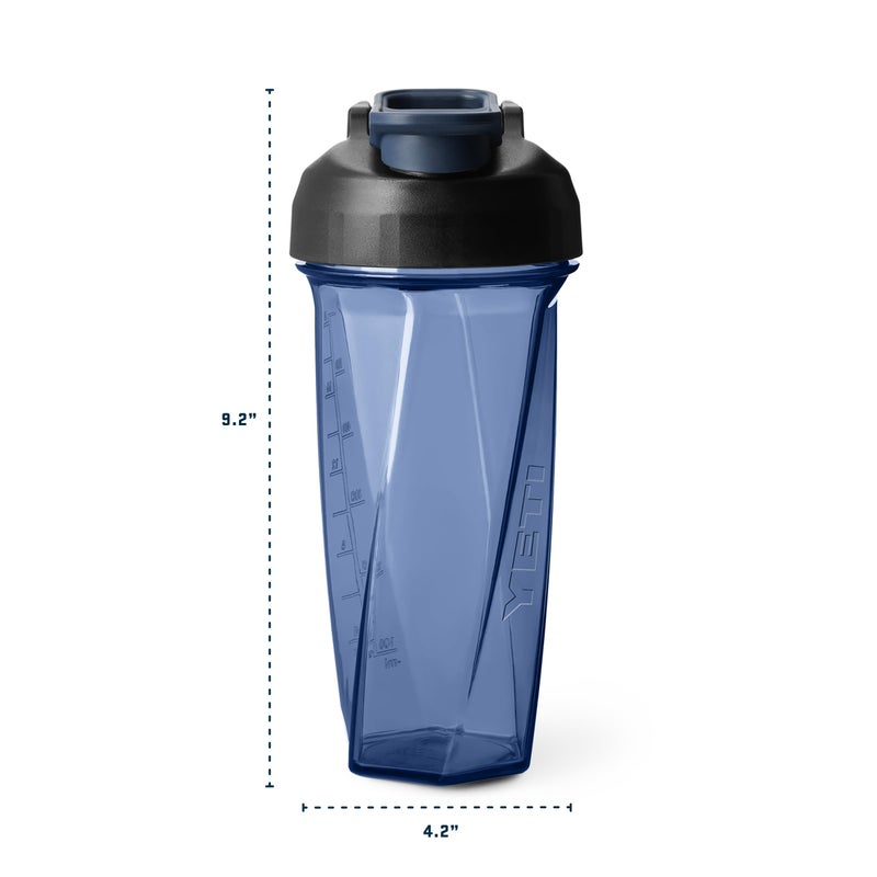 YETI Yonder Helimix Vortex Blender Shaker Bottle Holds up to 27oz | No Blending Ball or Whisk | USA Made | Portable Pre Workout Whey Protein Drink Shaker Cup | Dishwasher Safe, Clear - Image 4