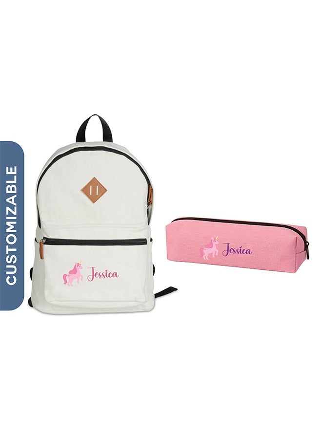 Share the Love 2-Piece School Bag Bundle - Personalised Backpack with Personalised Pencil Case  - Image 1