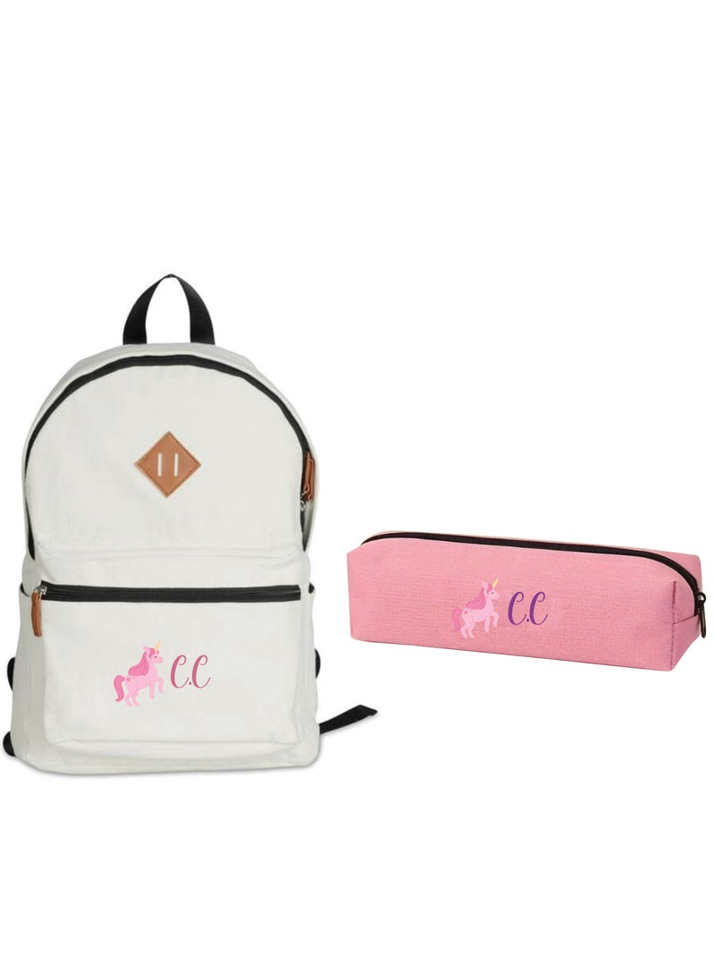 Share the Love 2-Piece School Bag Bundle - Personalised Backpack with Personalised Pencil Case  - Image 2