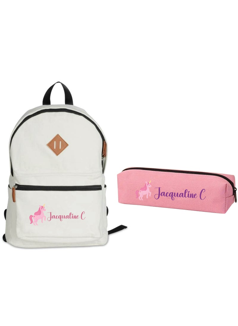 Share the Love 2-Piece School Bag Bundle - Personalised Backpack with Personalised Pencil Case  - Image 3
