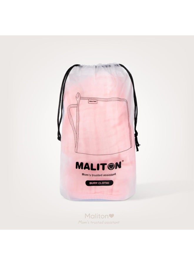 Maliton Maliton Muslin Burp Cloths for Baby Girl 6 Pack Large 20''x10'' 100% Cotton Burp Rags Absorbent and Soft 6 Layers Muslin Cloth Baby Boy Newborn Essentials Must Haves (Mix) - Image 4