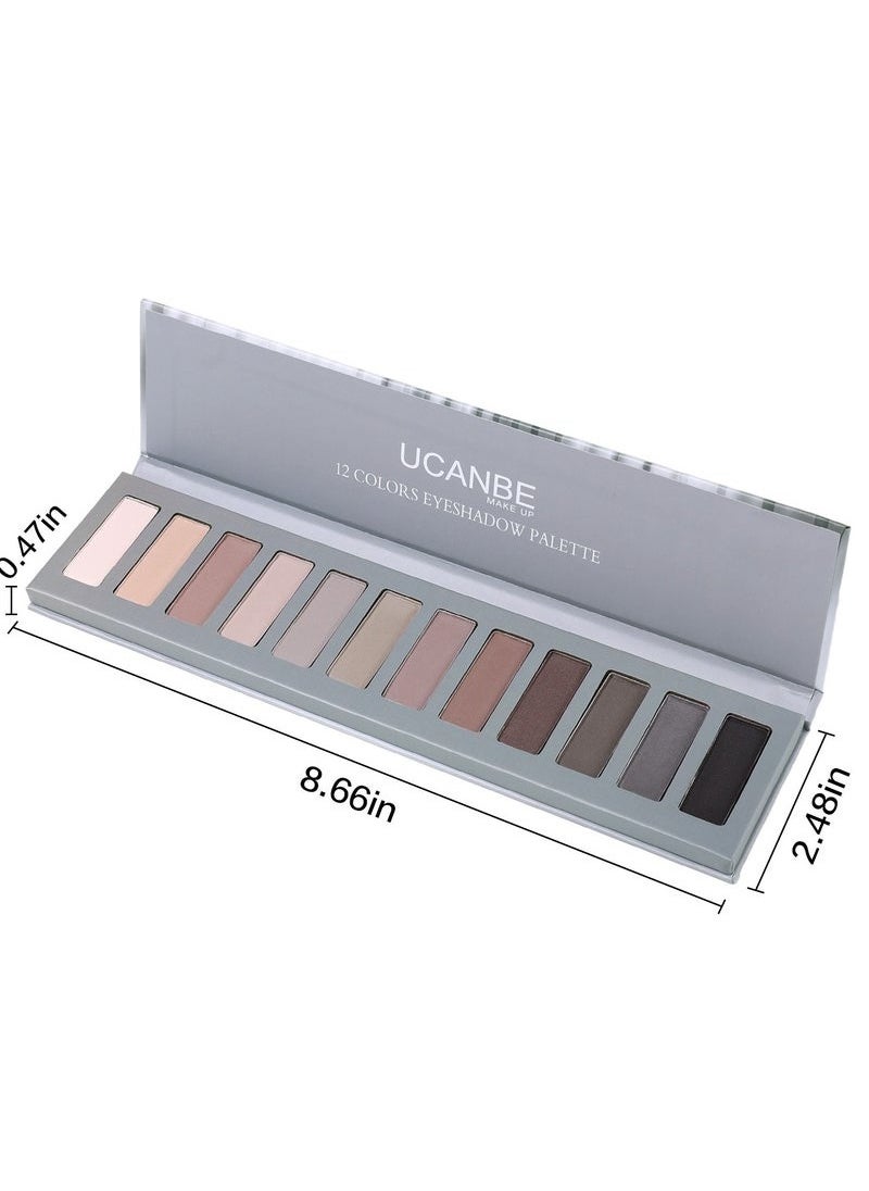 Ucanbe - UCANBE 12 Color Matte Shimmer and Pearl Eyeshadow Palette - Image 1