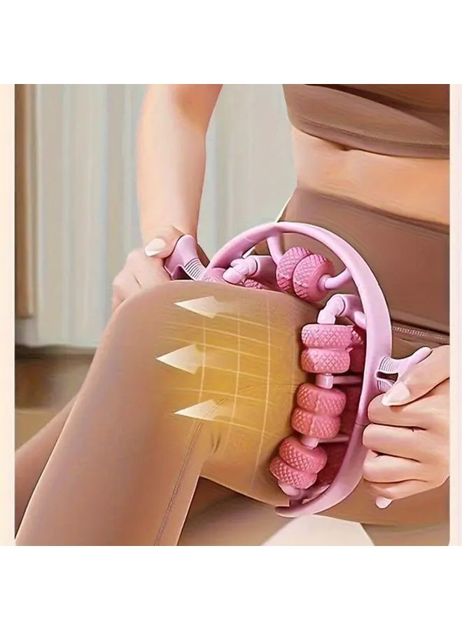 عجلة تدليك أرجوانية 26 بزاوية 360 درجة لعضلات اليوغا والبيلاتس - Image 4
