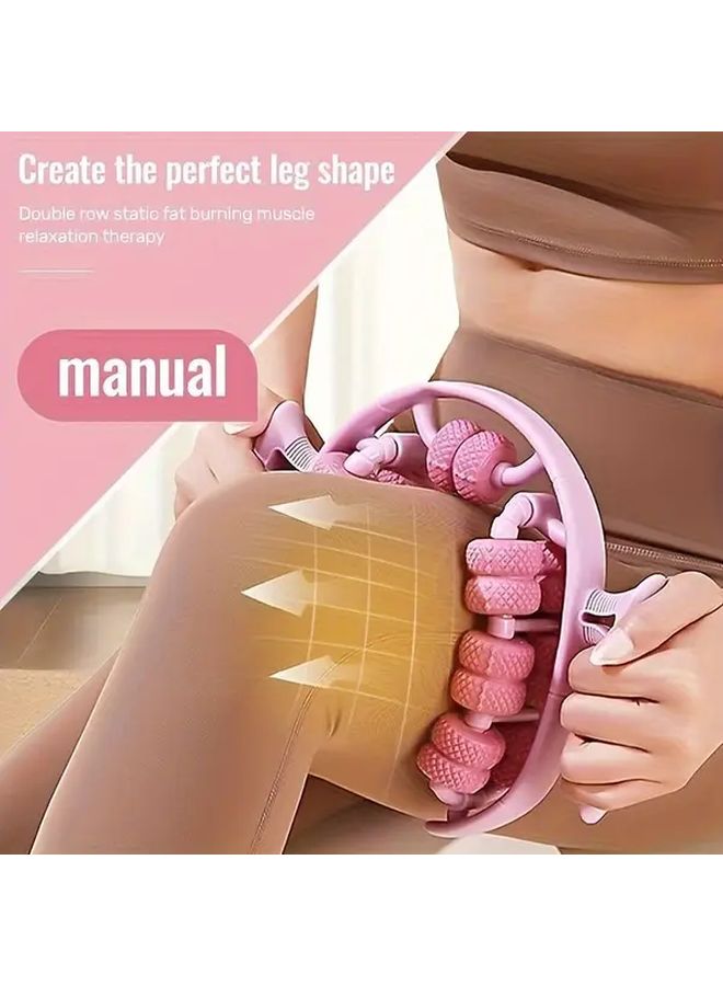 عجلة تدليك أرجوانية 26 بزاوية 360 درجة لعضلات اليوغا والبيلاتس - Image 2