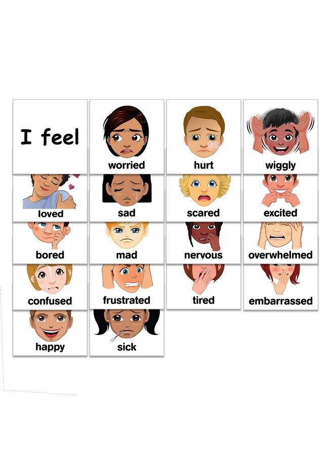 SchKIDules ® Feelings Accessory Pack: 17 Feelings Magnets And An I Feel Sentence Starter - Image 3