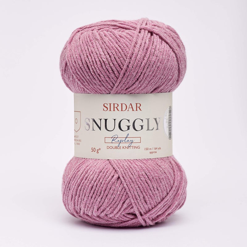 Sirdar Snuggly Replay DK 106 Blast off Berry  Pink Cotton Acrylic Blend Yarn  150m164yds  50 Cotton 50 Acrylic