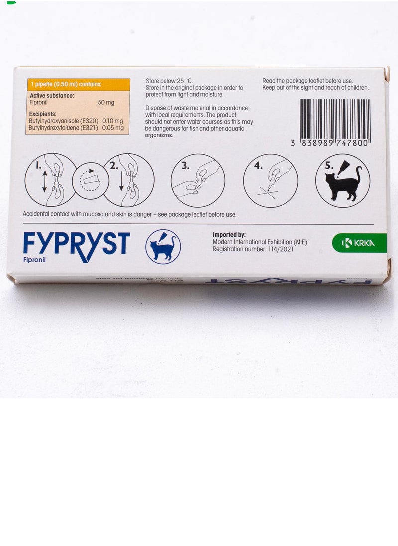 null - Fypryst 50 mg spot-on solution for cats - Image 1