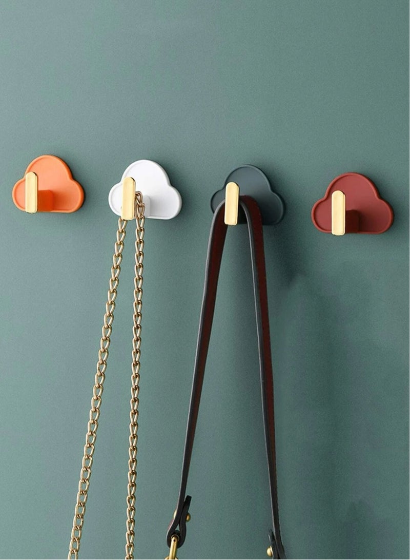 DARIYAH Cloud Shaped Random Color Self Adhesive Wall Hook 4-Pack XQ-038 - Image 2