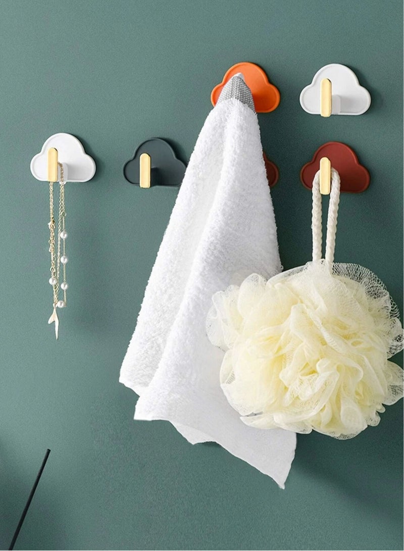 DARIYAH Cloud Shaped Random Color Self Adhesive Wall Hook 4-Pack XQ-038 - Image 3