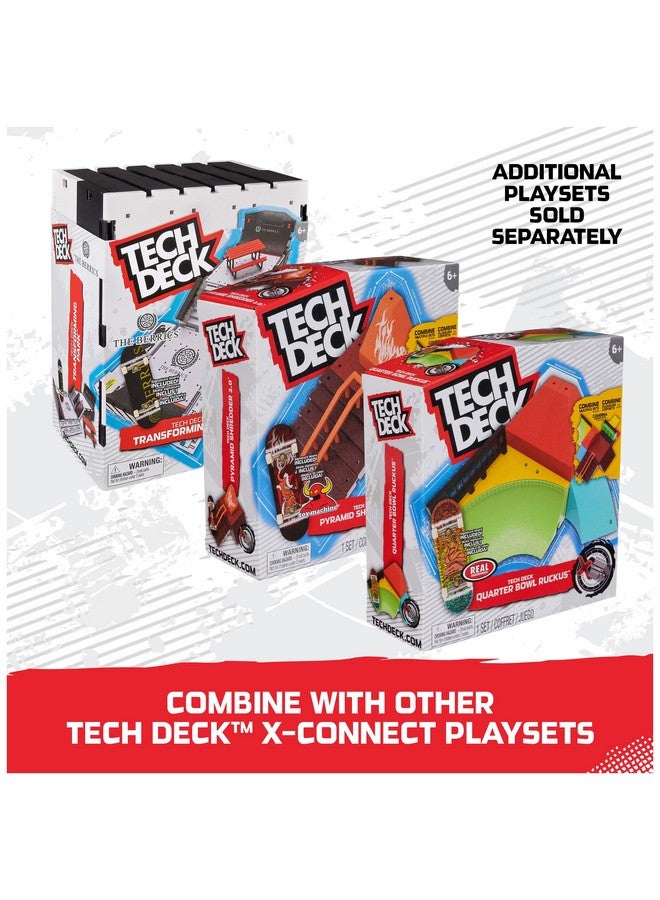 Tech Deck, Quarter Bowl Ruckus X-Connect Park Creator, Customizable and Buildable Ramp Set with Exclusive Fingerboard, Kids Toy for Ages 6 and up - Image 4