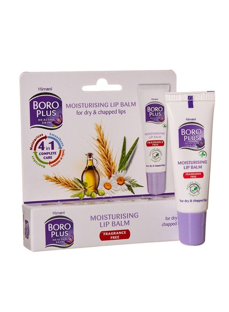 Boro Plus Himani Boroplus Healthy Skin Moisturising Lip Balm 10Ml - Fragrance Free - Image 1