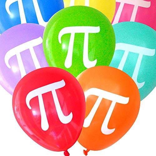 Nerdy Words Pi Balloons (16 pcs) Assorted Colors by Nerdy Words - Image 2