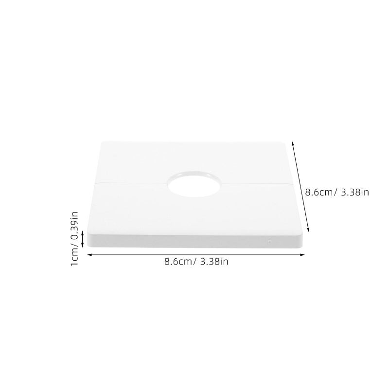 Removable Adhesive Outlet Cover Plate with Cable Pass Through Hole 2 Pack - Image 3
