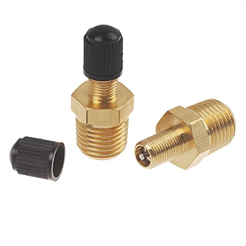 A.I.FORCE 4Pcs 1/4" NPT Tank Valve, Air Compressor Fill Valve With Anti-Corrosion Brass Schrader and Caps, Extra Replacement Stems Cores and Tool - Image 5