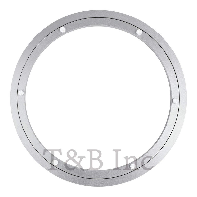 TamBee 14 Inch Lazy Susan Hardware Aluminum Bearing Metal Rotating Turntable Bearing Swivel Plate Hardware Lazy Susan Bearing Lazy Susan Parts Lazy Susan Mechanism Lazy Susan Kit Lazy Susan Base Only - Image 1