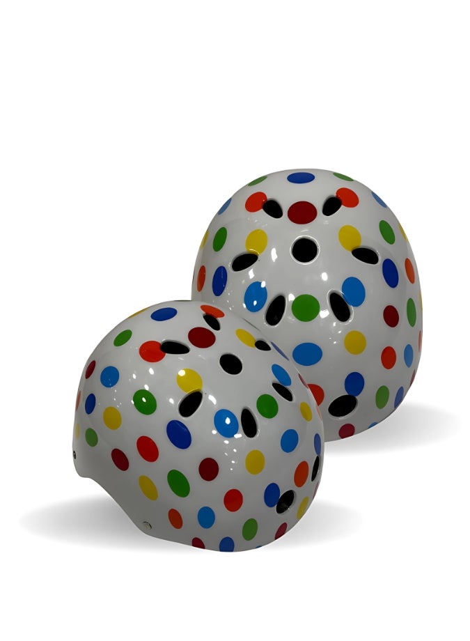 Polka-Dot Sports Helmet for Kids 