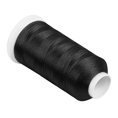 ANMINY Bonded Nylon N66 Sewing Thread 700 Yards Size #138 T135 420D/3 for Leather Denim Hand Machine Craft Shoe Bag Repairing Extra Strong Heavy Duty High Temperature Resistant Waterproof - Black - Image 2