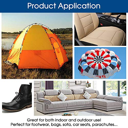 ANMINY Bonded Nylon N66 Sewing Thread 700 Yards Size #138 T135 420D/3 for Leather Denim Hand Machine Craft Shoe Bag Repairing Extra Strong Heavy Duty High Temperature Resistant Waterproof - Black - Image 4