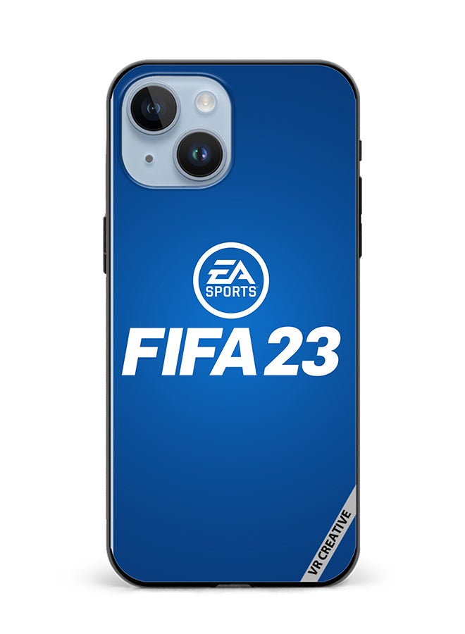 VR CREATIVE Protective Case Cover For Apple iPhone 15 Plus Fifa 23 Blue Ea Design Multicolour - Image 1