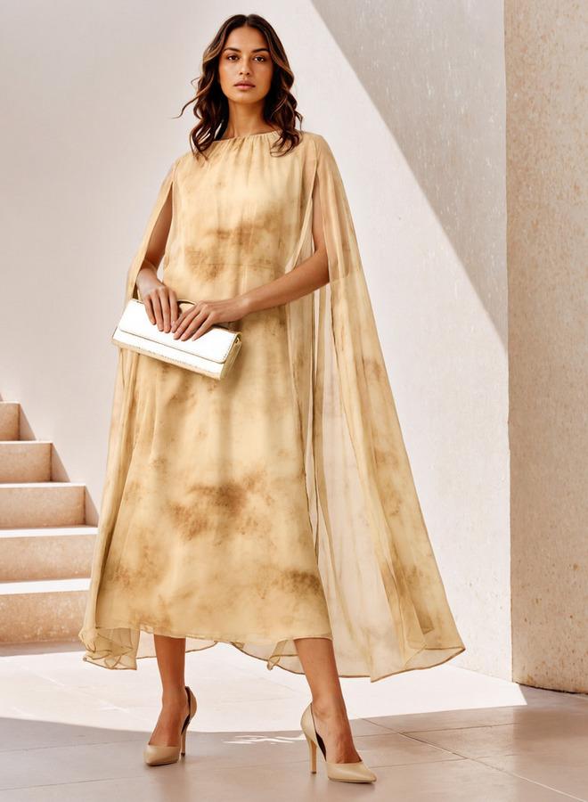 ايكونيك فستان ماكسي أيقوني بطبعة كيب - Image 1