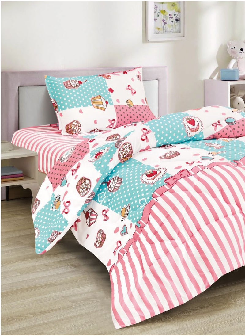 Ming Li - Soft and Fluffy Medium Fill Kids Bedspread Comforter Set 3pcs Single Size Bedspread for Boys Girls Fashion Print Double Side Stitched Pattern Soft and Breathable - Image 1