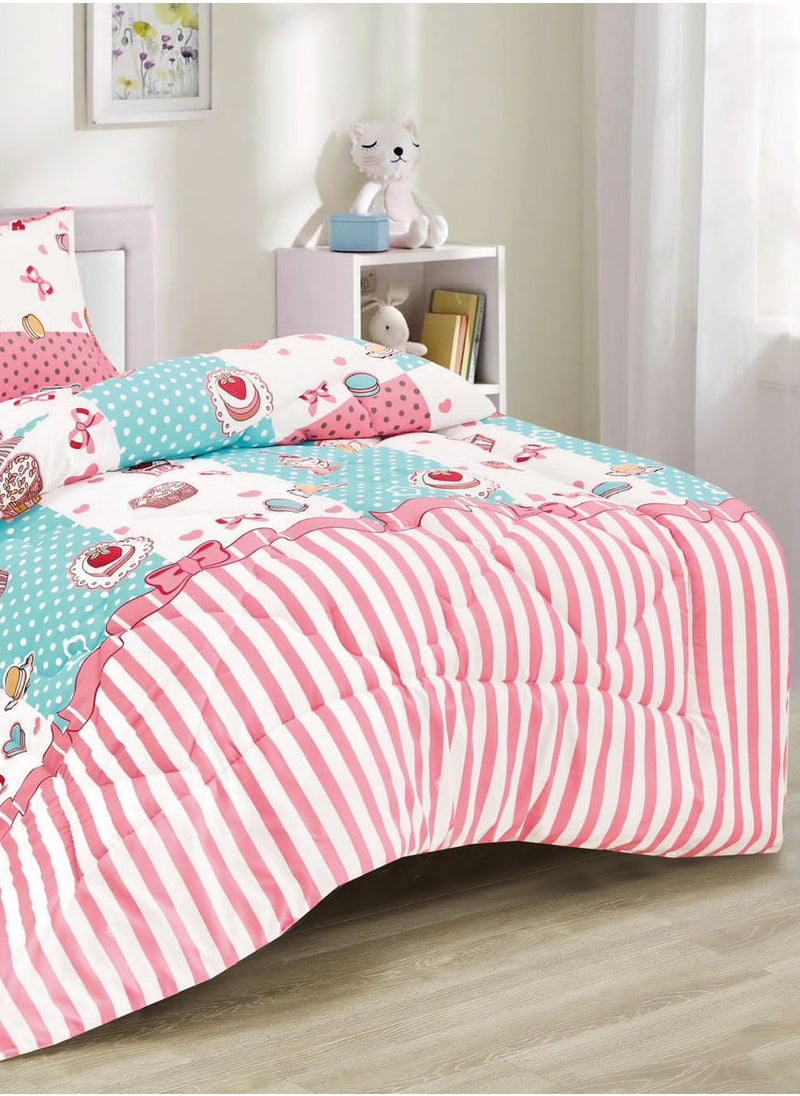 Ming Li - Soft and Fluffy Medium Fill Kids Bedspread Comforter Set 3pcs Single Size Bedspread for Boys Girls Fashion Print Double Side Stitched Pattern Soft and Breathable - Image 1